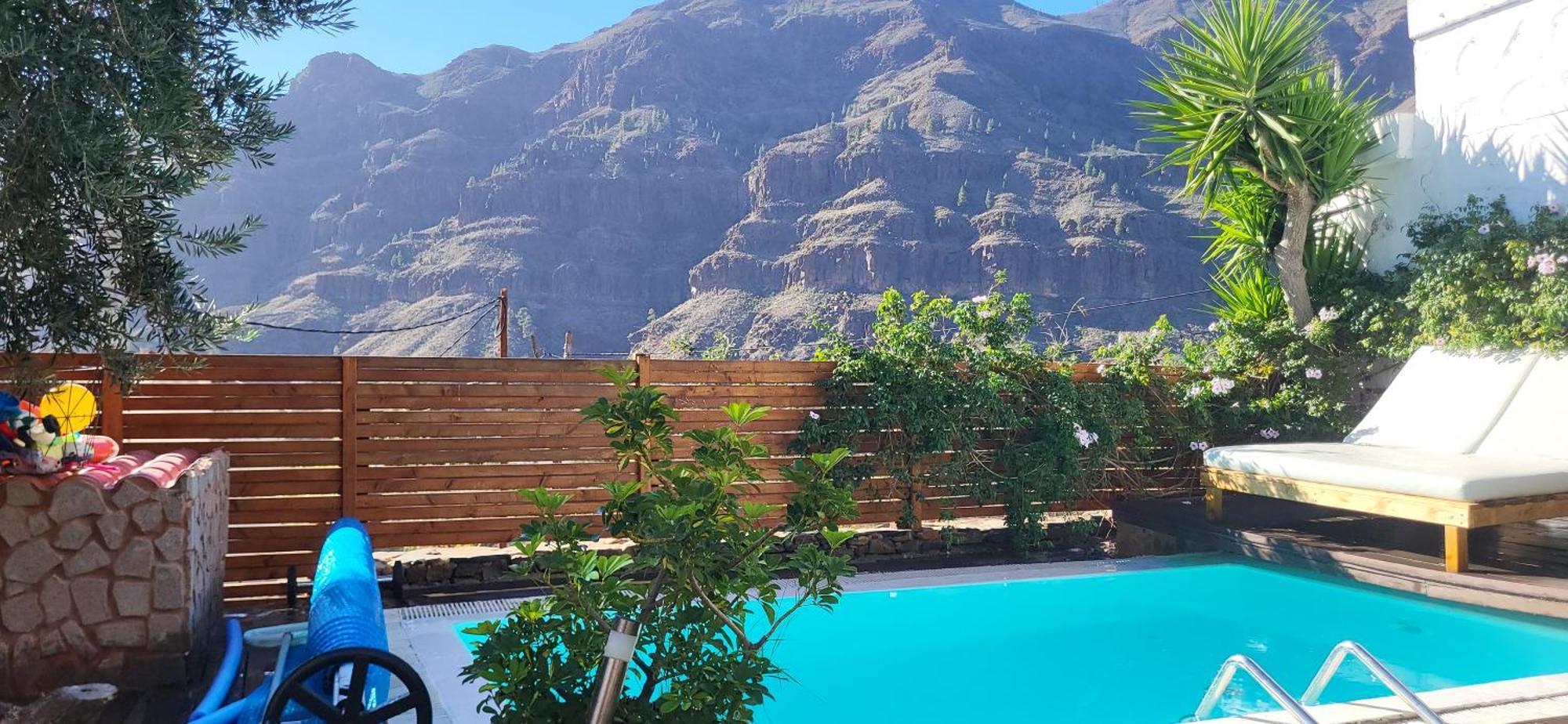 Casa Agustin Pool 27 ºc Villa Fátaga Eksteriør bilde